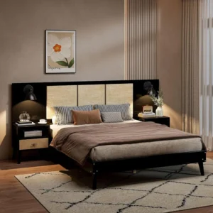Queen Size Wooden Platorm Bed